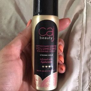 CAJ beauty cotton candy scented volumizing finishing spray strong hold new